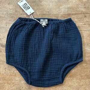 Bonton cotton gauze bloomers in navy